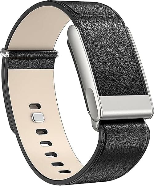 Leather Band Compatible with Whoop 5.0, Genuine Leather Replacement Wristband Strap, 23mm Ultra Wide, Titanium Buckle, Black on Amazon.ae - Price Tracker