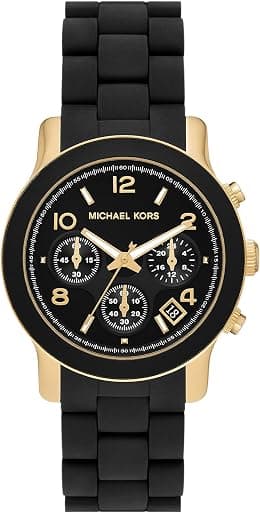 Michael Kors Runway Women's Watch, Stainless Steel Watch for Women with Steel, Ceramic or Silicone Band - متتبع أسعار Amazon.sa