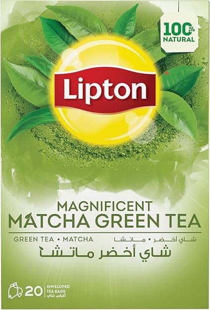 Lipton Magnificent Matcha Green Tea, 20 Lipton Tea Bags, Fresh-Pressed and Carefully Selected Green Tea Leaves Blended with Matcha Powder on Amazon.ae - Price Tracker
