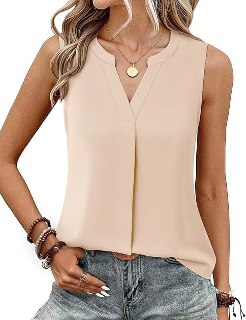 Timeson Women's 3/4 Sleeve Blouses Casual V Neck Dress Shirts Double Layers Mesh Tunics Tops, Black Blue, M on Amazon.ae - Price Tracker