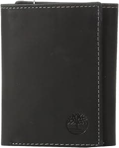 Timberland Men's Leather Trifold Wallet with ID Window - متتبع أسعار Amazon.sa