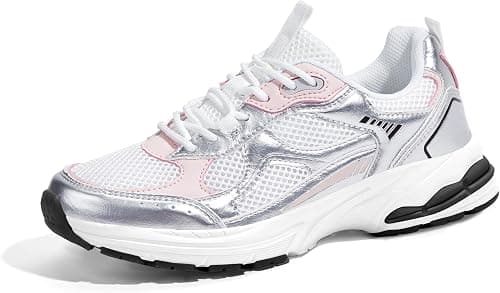 LUCKY STEP Women's Platform Chunky Fashion Sneakers Mesh Casual Running Tennis Workout Sport Work Trendy Athletic Walking Shoes on Amazon.sa - Price Tracker
