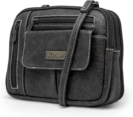 MultiSac Zippy Triple Compartment Crossbody Bag على Amazon.ae - متتبع الأسعار