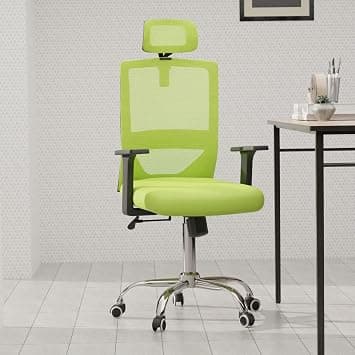 Mahmayi TJ HY-902 Desk Chair, Medium Back Breathable Mesh Office chairs with Adjustable Headrest & Lumbar Support, Computer Swivel Chair - Green on Amazon.ae - Price Tracker