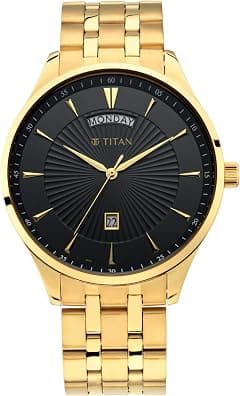 Titan Men Metal Regalia Opulent Analog Black Dial Watch-90127Ym02/Nr90127Ym02, Band Color-Gold - Amazon.sa Price Tracker