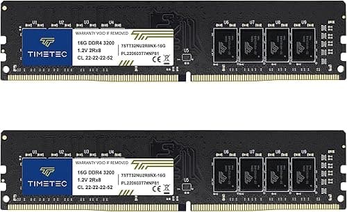 Timetec 32GB KIT(2x16GB) DDR4 3200MHz for Dell XPS 8940 Tower/Lenovo IdeaCentre 3 Desktop/Dell Inspiron Desktop - 12th Gen Intel Core i5-12400 / HP Pavilion Desktop - 12th Gen Intel Core i5-12400F on Amazon.ae - Price Tracker