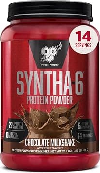 BSN Optimum Nutrition SYNTHA-6 Whey Protein Powder, Micellar Casein, Milk Protein Isolate Powder, Chocolate Milkshake, 2 Pounds, 14 Servings (Pack of 1) | Multi-Source Protein Blend with Whey Isolate, Micellar Casein and Milk Protein Isolate, Fiber and Healthy Fats on Amazon.ae - Price Tracker