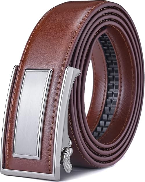 Men’s Belt Beltox Ratchet Dress Leather Buckle Belt Black Brown Blue 1 3/8” Gift Box on Amazon.ae - Price Tracker