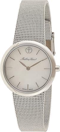 Mathey-Tissot Mathey Tissot D403AI Womens Quartz Watch, Analog Display and Stainless Steel Strap, Mother of Pearl on Amazon.ae - Price Tracker