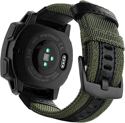 Abanen 22mm Nylon Military Style Watch Bands for Garmin Instinct/Instinct 2 Solar, Woven Fabric Durable Wristband Strap for Garmin Instinct Tactical/Tide/Esports/Instinct Solar on Amazon.ae - Price Tracker