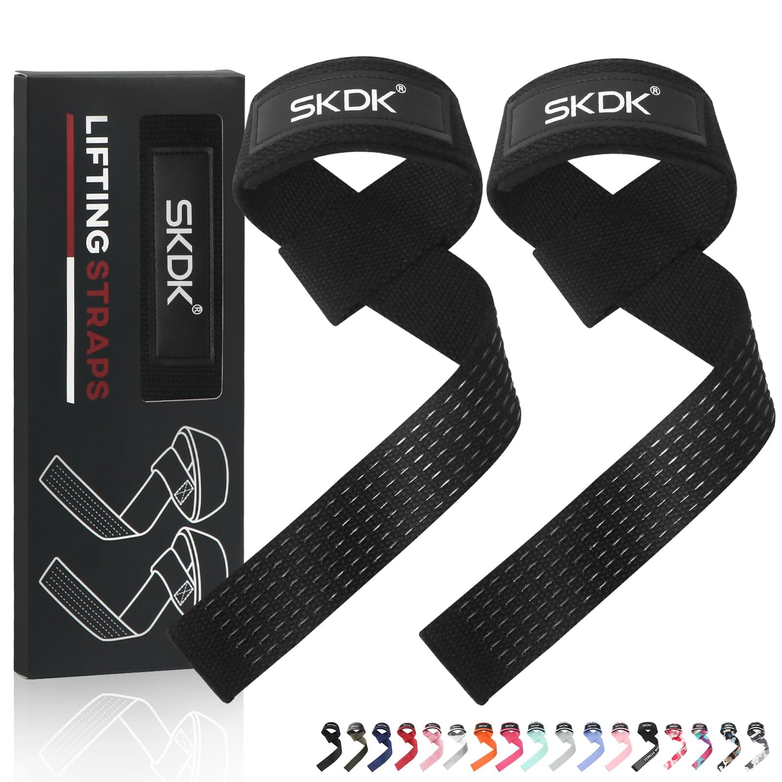 Lifting Straps Deadlift Gym Wrist Straps Weightlifting with Neoprene Cushioned Wrist Padded and Anti-Skid Silicone - for Weightlifting, Bodybuilding, Xfit, Strength Training on Amazon.ae - Price Tracker