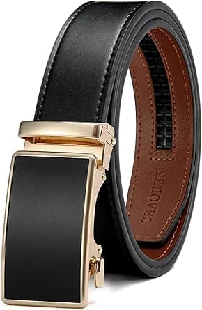 CHAOREN Belts for Men - Mens Belt Leather 1 3/8" for Jeans - Micro Adjustable Ratchet Belt Fit Everywhere on Amazon.ae - Price Tracker
