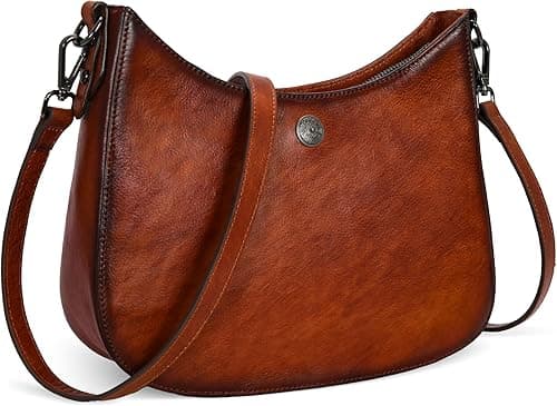 Iswee Shoulder Bag Genuine Leather Purses for Women Crossbody Bag Trendy designer Zipper Travel Bag with Pockets on Amazon.ae - Price Tracker