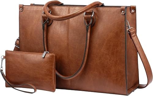 LOVEVOOK Laptop Bag for Women, 15.6 inch Laptop Tote Bag Vintage Work Bags for Women Computer Bag Office Briefcase Handbag on Amazon.ae - Price Tracker