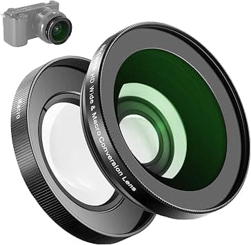 NEEWER 40.5mm HD Wide Angle Lens Compatible with Sony ZV-1F ZV-E10 A5000 A6000, 2 in 1 18mm Wide Angle & 10x Macro Additional Lens with Extension Tube, Bayonet Mount Lens Adapter (LS-30, Black) | For A6000, 2 in 1, 18mm Wide Angle & 10x Macro Additional Lens, with Extension Tube, Bayonet Mount Lens Adapter, LS-30 Black on Amazon.ae - Price Tracker