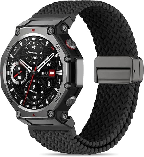 Alpine Loop Woven Nylon Band Compatible with Amazfit Trex 3, 22mm Magnetic Buckle Design Elastic Replacement Strap, Suitable for men and Women on Amazon.ae - Price Tracker
