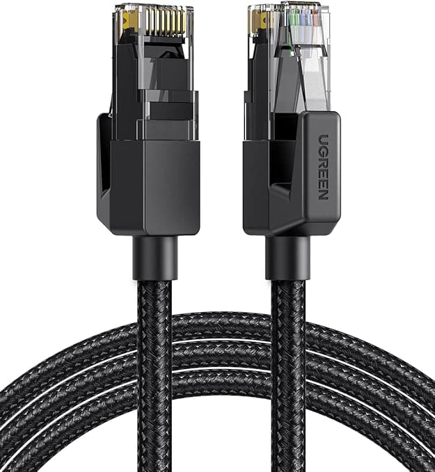 UGREEN Ethernet Cable Cat 6 5M Braided Network Cable 1Gbps High Speed Internet Cord Shielded LAN Wire RJ45 Connector Compatible with Router PS5 Xbox Smart TV Switch WiFi Extender Ethernet Adapter on Amazon.ae - Price Tracker