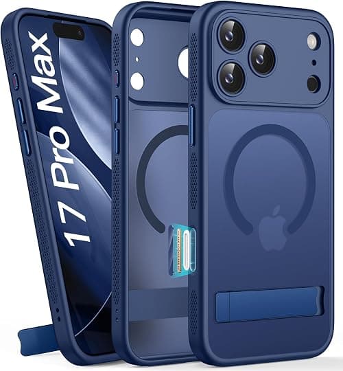 Vihibii for iPhone 17 Pro Max Magnetic Case with Stand, Blue on Amazon.ae - Price Tracker