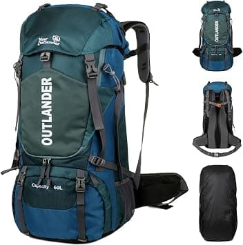 Eacam 60L Hiking Backpack - Waterproof Camping Backpack Travel Backpack for Men&Women, Backpack with Shoe Compartment Rain Cover for Outdoor Mountaineering Traveling on Amazon.ae - Price Tracker