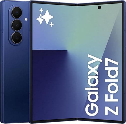 Samsung Galaxy Z Fold7, AI Phone, Blue Shadow, 256GB Storage, 12GB Memory, 200MP Camera, 3nm Processor, 4400mAh Battery (UAE Version) on Amazon - Best Deal Finder
