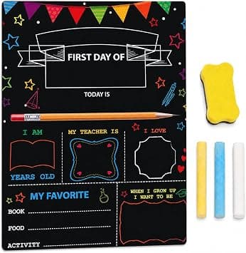 Zerodeko Day of School Chalkboard Sign for Kids - Preschool Back to School Decor on Amazon.ae - Price Tracker