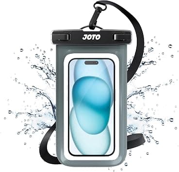 JOTO Universal Waterproof Phone Pouch Cellphone Dry Bag Case for iPhone 17 16 15 14 13 12 11 Pro Max Air Mini Plus Xs XR X 8 7 6S, Galaxy S23 S22 S21 Plus Note, Pixel up to 7" -Grey on Amazon.ae - Price Tracker