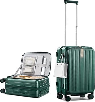 Hanke 20 Inch Expandable Carry On Luggage Airline Approved Top Opening Hard Shell Suitcases with Wheels Lightweight Carry On Suitcase Travel Luggage for Woman Men,Blackish Green on Amazon - Best Deal Finder