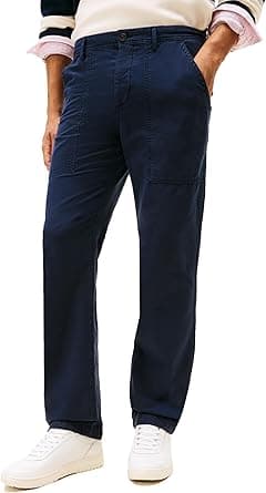 Tommy Hilfiger mens Casual Wrinkle Resistant Cotton Chino Pants in Regular Fit Casual Pants (pack of 1) on Amazon.ae - Price Tracker