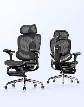 SIHOO Doro C300 Pro V2 Ergonomic Office Chair Without Footrest, Full-Body Adaptive Support, 8D Armrests & Breathable Mesh, Comfy High Back Computer Desk Chair for Long Hours, 135° Recline (dark) on Amazon - Best Deal Finder