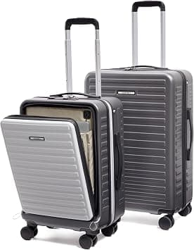 Assembly Stark Hard Luggage, Unbreakable Polycarbonate Luggage Set, TSA Lock, Silent 8 Spinner Wheels, Hard Shell Suitcase, Grey Silver, 20 & 24 Inches, Stark-Gry-SlvrCombo2 on Amazon - Best Deal Finder