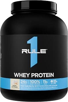 Rule 1 Whey Blend Vanilla Ice Cream 2240 g on Amazon.sa - Price Tracker