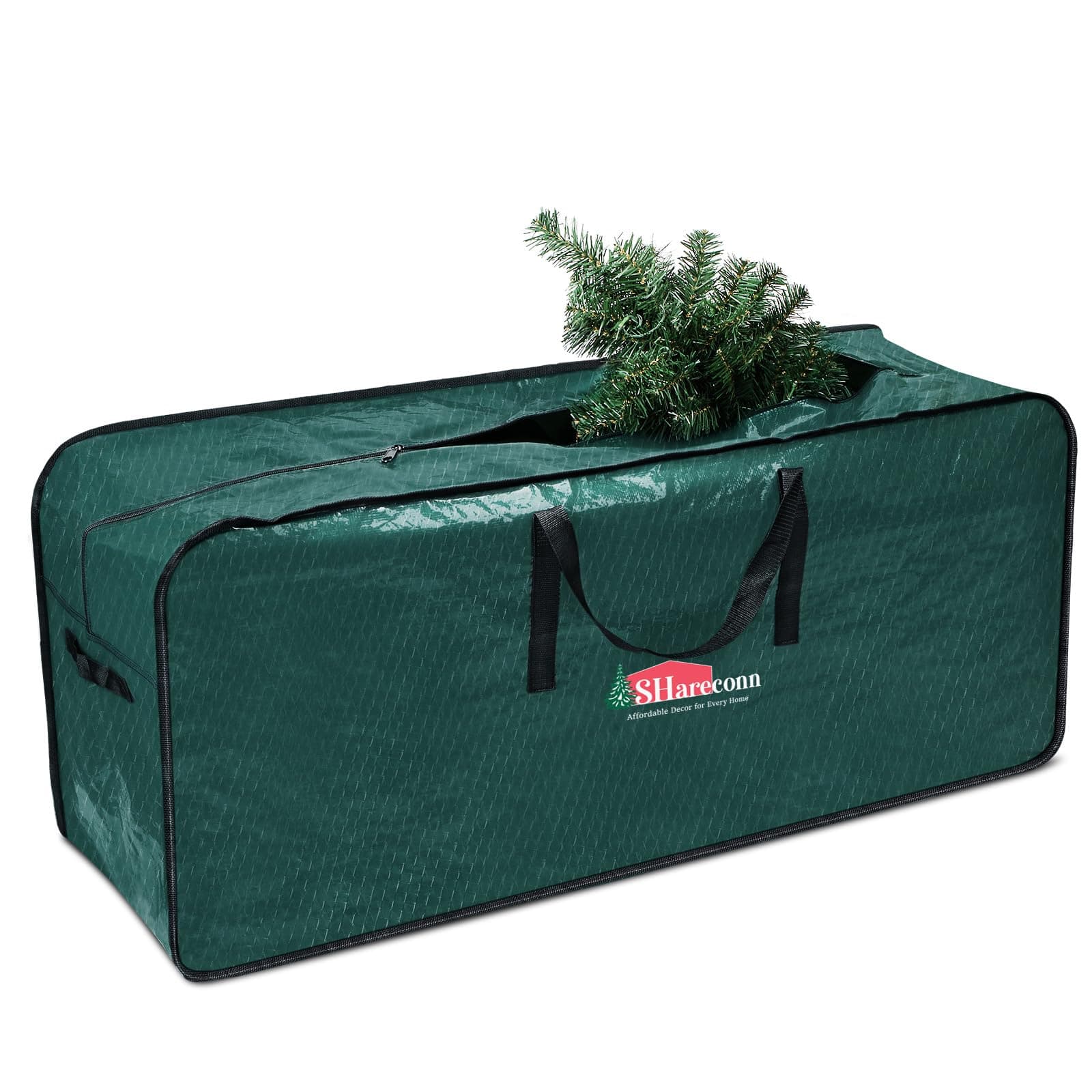 SHareconn Christmas Tree Storage Bag- Fits Up to 9ft Artificial Disassembled Xmas Tree with Reinforced Handles & Dual Zipper - Waterproof Material Tote Protects from Dirt & Moisture, Green on Amazon.ae - Price Tracker