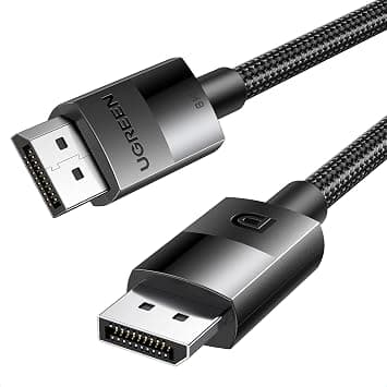 UGREEN 8K 4K DisplayPort Cable 1.4 DP to DP for Gaming Monitor/Graphics 2M | 8K@60Hz 4K@165Hz 2K@240Hz 1080P@240Hz for PC Support 3D/HDCP/HDR/G-SYNC/Free-SYNC Male to Male Nylon Braided Cable on Amazon.ae - Price Tracker