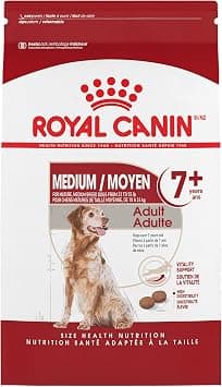 Royal Canin Size Health Nutrition Medium Adult 7+- Dry Dog Food, 30lb Bag - متتبع أسعار Amazon.sa