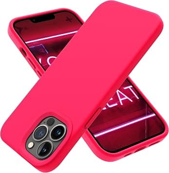 OTOFLY Designed for iPhone 13 Pro Max Case, Silicone Shockproof Slim Thin Phone Case for iPhone 13 Pro Max 6.7 inch (Neon Pink) on Amazon.ae - Price Tracker