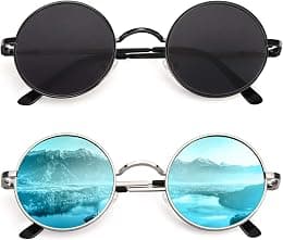 CGID E01 Lennon Round Polarized Unisex Sunglasses - Amazon.ae Price Tracker