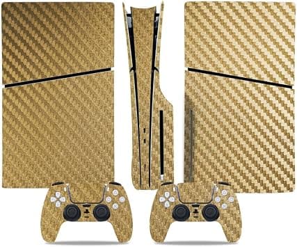 KASTWAVE Skin for PlayStation 5 Slim Disc Version, Sticker for PS5 Vinyl Decal Cover for Playstation 5 Controller, Full Wrap Skin Protective Film Sticker Compatible with PS5 Slim Disk Edition (M) on Amazon.ae - Price Tracker