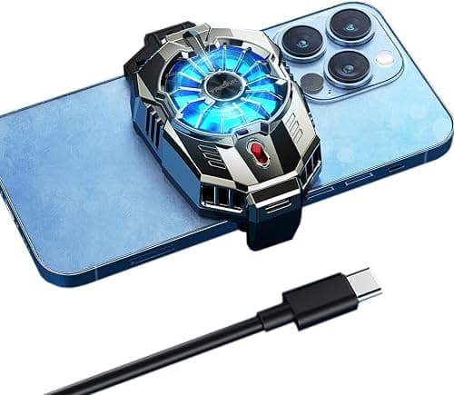 TRILINK Phone Cooler for Gaming, Universal Phone Cooling Fan with Two Cooling Modes, Mobile Phone Radiator Case for iPhone Android Smartphones from 4.5 to 7in, Cell Phone Cooler for Live Streaming on Amazon.ae - Price Tracker