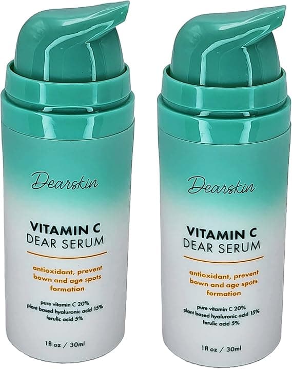2 PACK Vitamin C Serum 20% PURE L-ASCORBIC ACID, Ferulic Acid, Hyaluronic Acid Botanic, Vitamin E Organic Cruelty Free for face and neck best antioxidant, Treatment for Wrinkles, Men and Women on Amazon.ae - Price Tracker
