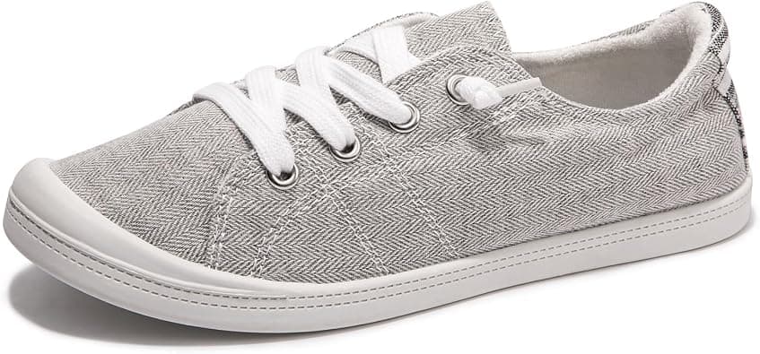 Women's Slip On Canvas Sneaker Low Top Casual Walking Shoes Classic Comfort Flat Fashion Sneakers on Amazon.ae - Price Tracker