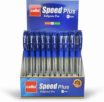 Cello Speed Plus Ball Pen 0.7mm Box of 50Pc Blue, Smooth pressure-free writing on Amazon.sa - Price Tracker