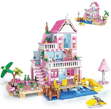 Pink Girls Seaside Beach Villa Friends Building Set with Friends Construction Educational Toy for Kids Age 6-12 and Up 822 PCS - Amazon.sa Price Tracker