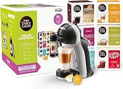 NESCAFÉ DOLCE GUSTO De'Longhi Mini Me, Single Serve Capsule Coffee Machine Starter Kit, Including 6 boxes of Coffee Pods, EDG155.BG, Black & Grey - Amazon.sa Price Tracker