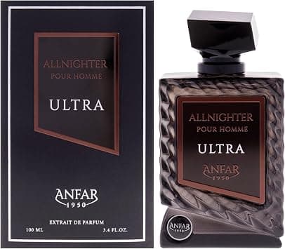 Anfar All Nighter Ultra Pour Homme EDP for Men, 100ml Long Lasting Luxury Fragrance Spray, Sophisticated Masculine Perfume for Evening Wear, Night Out and Special Occasions on Amazon.ae - Price Tracker