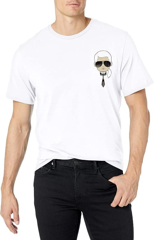 KARL LAGERFELD mens Classic Karl Caharacter T-shirt T-Shirt on Amazon - Best Deal Finder