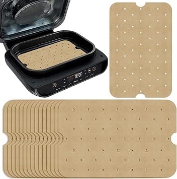 Runmeihe 100PCS Unbleached Air Fryer Parchment Paper, 7.7'x11.7' Nonstick Air Fryer Liners for Ninja Foodi XL Smart FG551 6-in-1 Indoor Grill على Amazon.ae - متتبع الأسعار