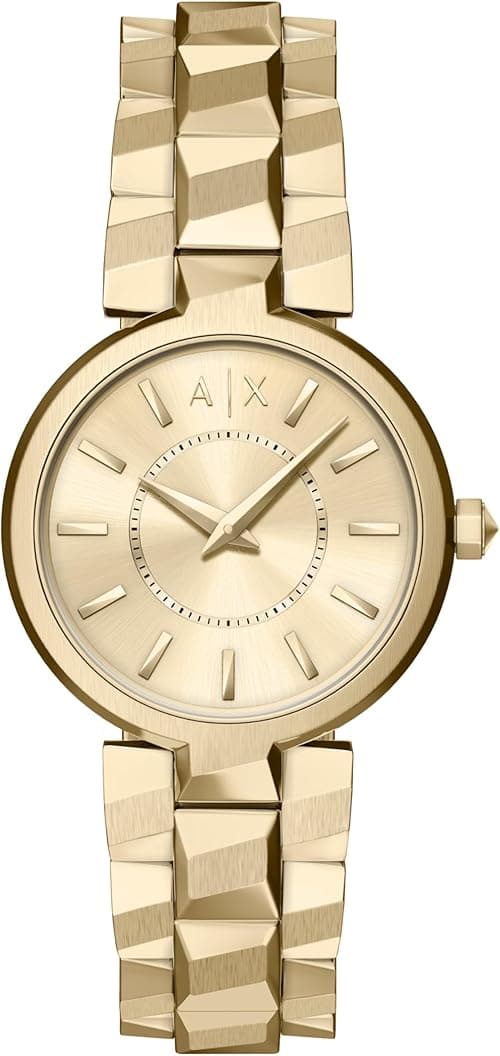 Armani Exchange A|X Women's Two-Hand Gold-Tone Stainless Steel Watch (Model: AX4407) on Amazon.ae - Price Tracker