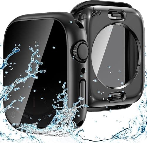 Goton 2-in-1 Waterproof Privacy Case for Apple Watch Screen Protector 40mm SE Series 6 5 4, Front Anti Spy Tempered Glass Face Cover Back Bumper for iWatch Accessories 40 mm on Amazon.ae - Price Tracker
