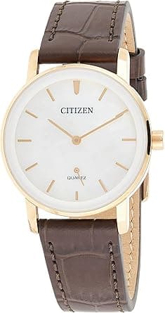 Citizen Women's Quartz Watch, Analog Display And Leather Strap - Eq9063-04D on Amazon.ae - Price Tracker