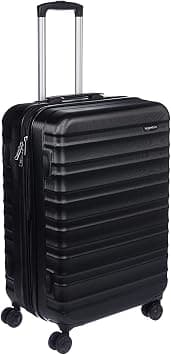 Amazon Basics Hardside Spinner Luggage - 24 inch (60cm), Material: ABS, Black on Amazon.sa - Price Tracker